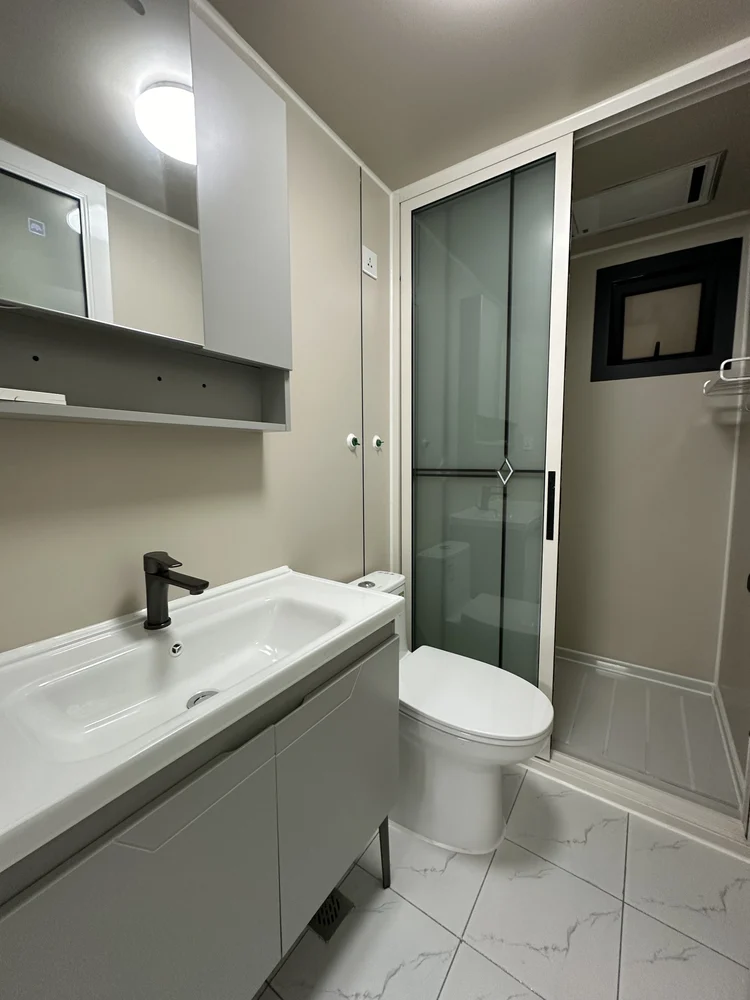Bathroom installation reference for the spc wall panels package, BA-03