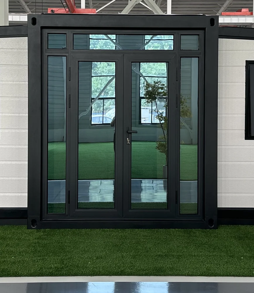 Double hinged + transom entrance door reference, ED-T03