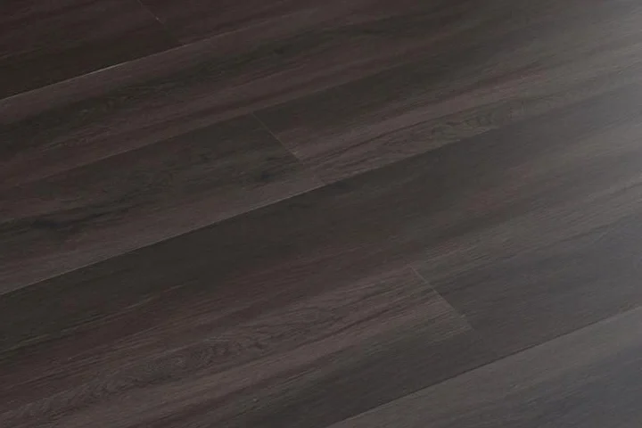 Deep Brown SPC rigid-core flooring finish reference, FL-S04