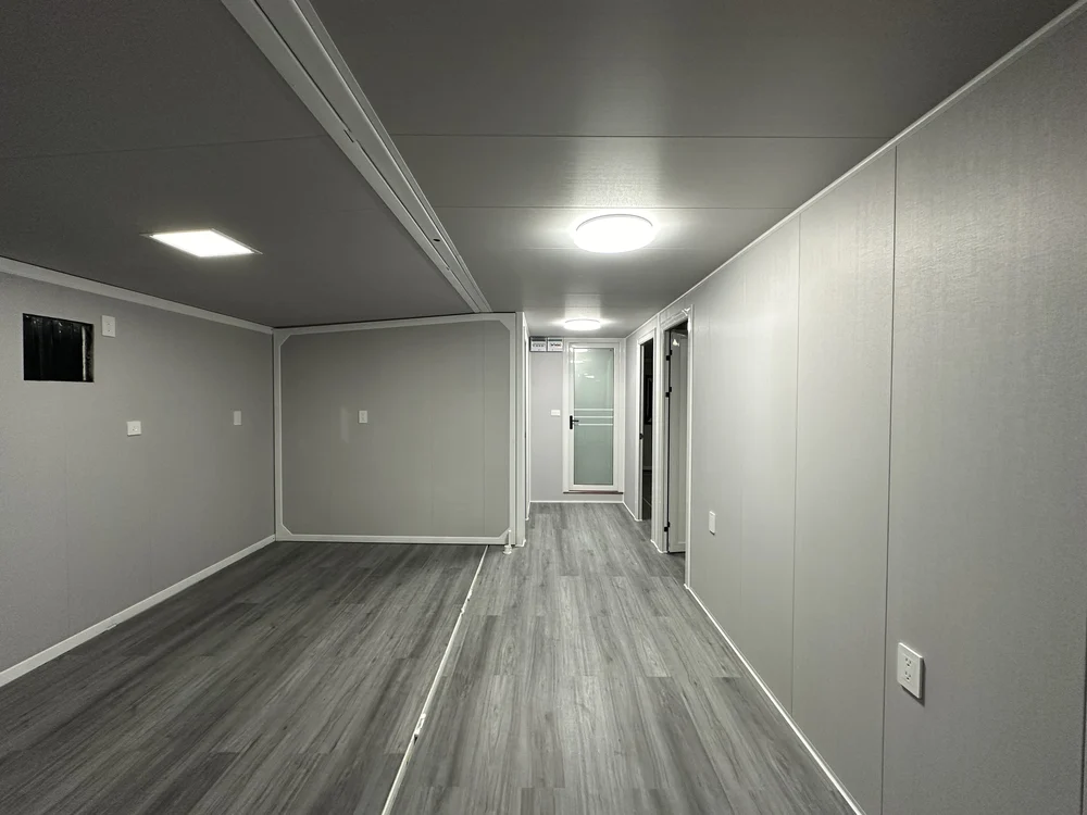 Interior showing light grey bamboo-wood fibre panel, IN-B03