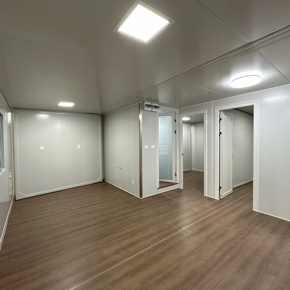 Interior showing light greige eps metal sandwich panel, IN-E01